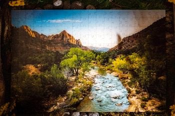  Mountain Scenery Wooden Puzzle 10000 Pieces Educational and  Fun, Suitable for Adults and Adults : Toys & Games